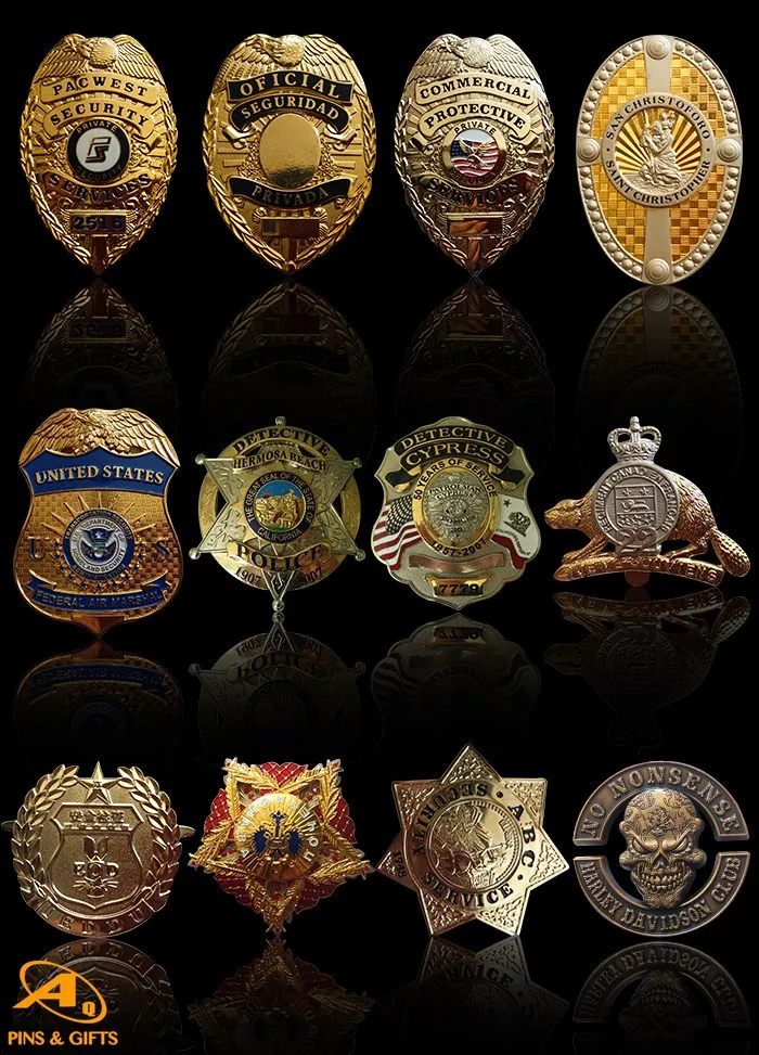 Police for Dementia Sufferers China Wholesale Car Badge Custom Metal Gifts Alloy