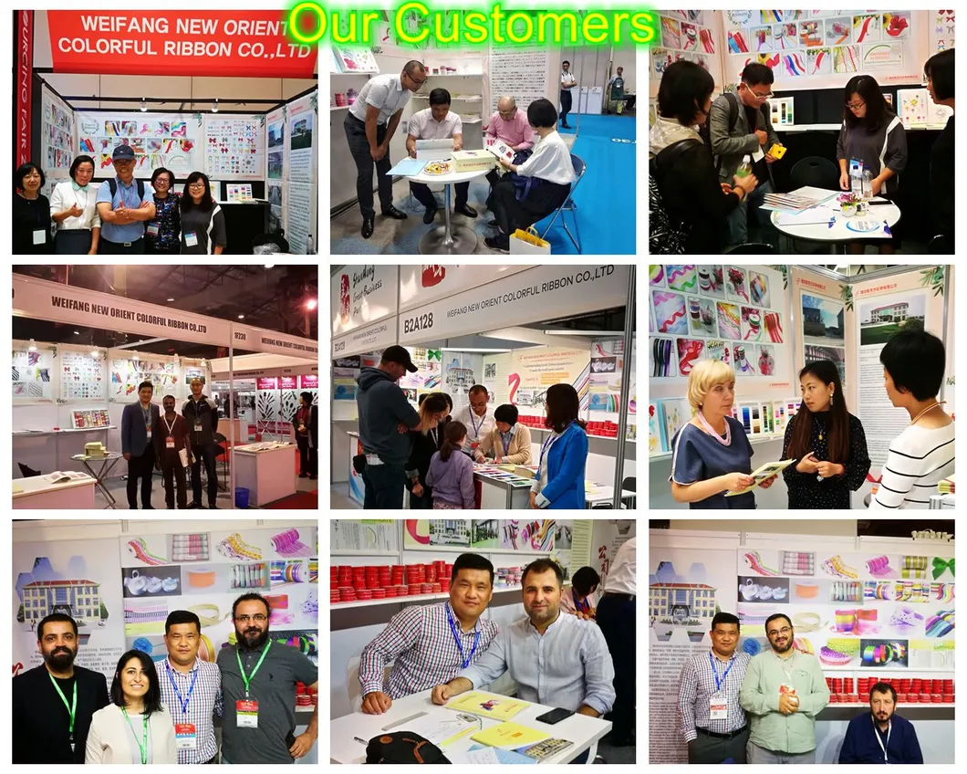 Polyester Printing Double/Single Face Satin Ribbon Sheer Organza Ribbon Taffeta Gingham Hemp Ribbon Metallic Ribbon for Gifts/Christmas/Xmas/Packing/Wrapping