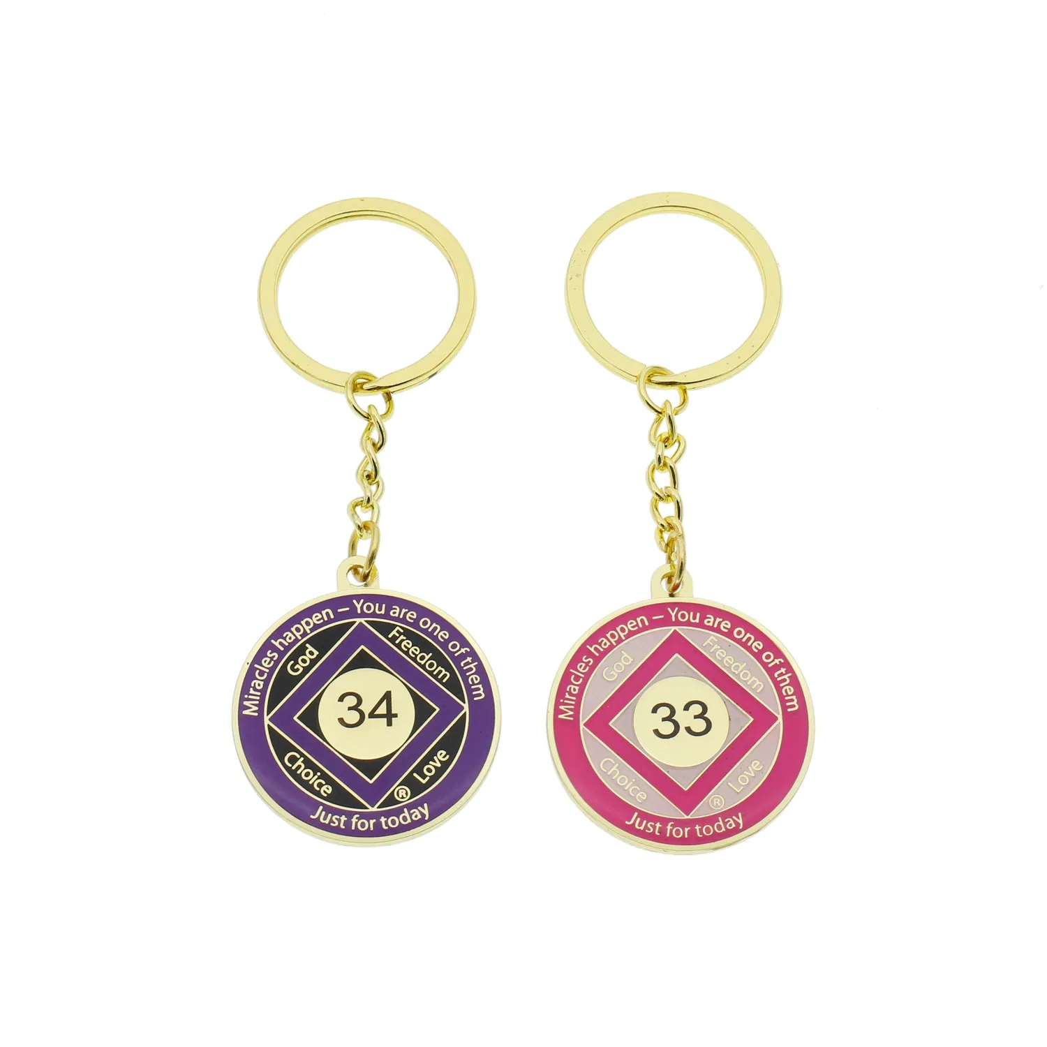 Promotional Gift Free Sample Custom PVC Car Key Chain Metal Printing Enamel Cartoon Keychain