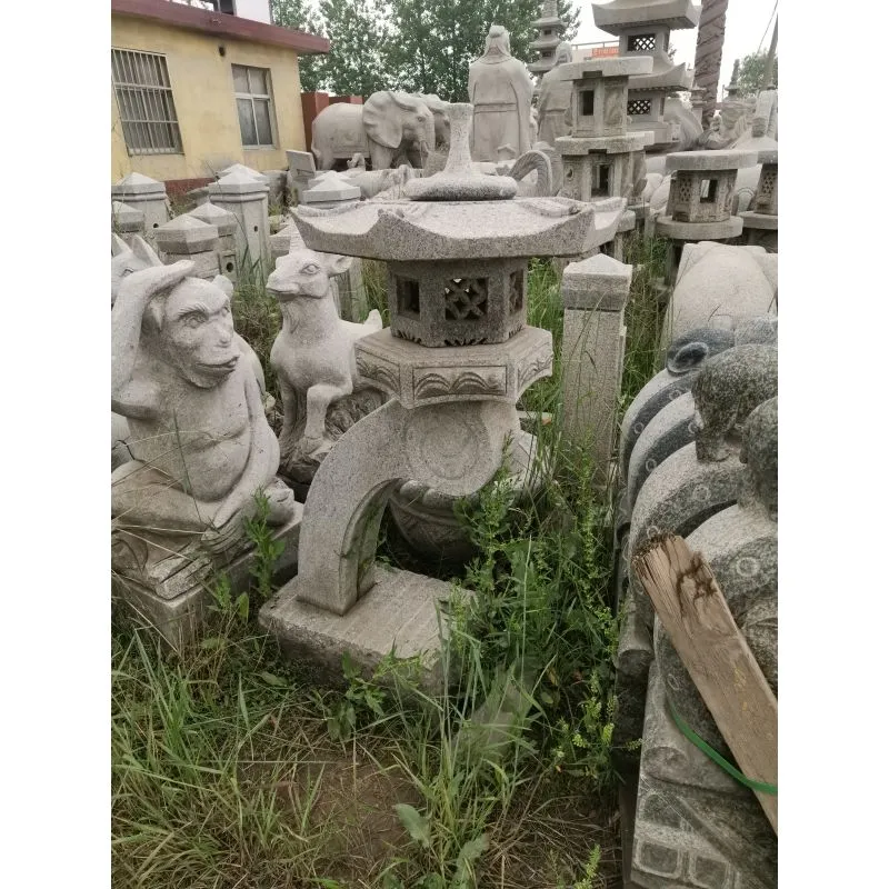 Rankei Lantern Popular Japanese Style Granite Lantern for Garden Decoration