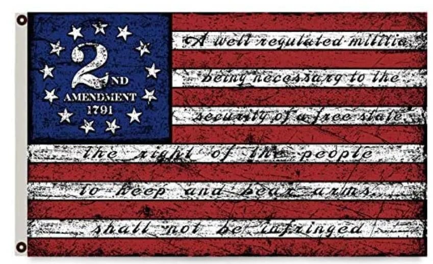 Ready to Ship Second 3X5 Liberty or Death 2ND Amendment American USA Punisher Skull Rifles 1789 Flag 3′x5′
