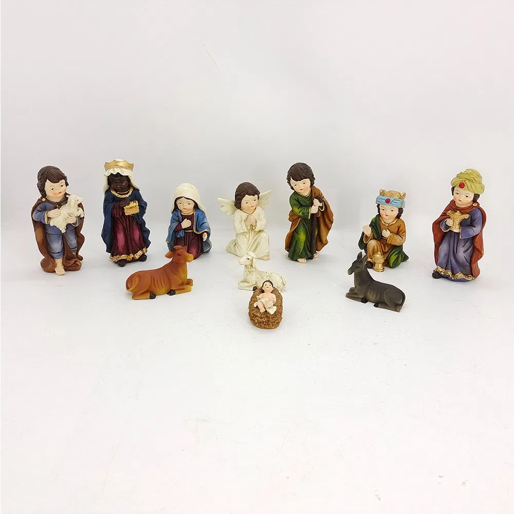 Religious Ornaments Jesus Virgin Mary Statue Home Decoration Manger Group Crafts