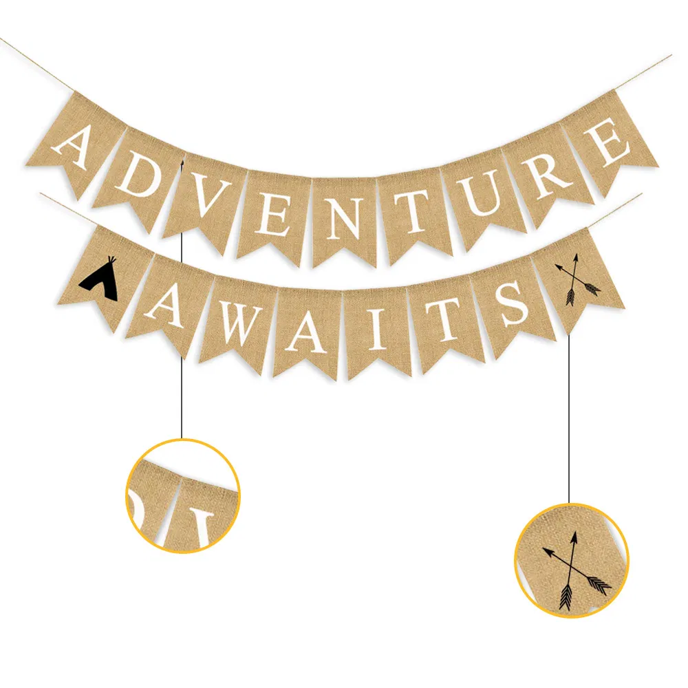 Retirement Adventure Theme Party Decoration Supplies Mabula Flag