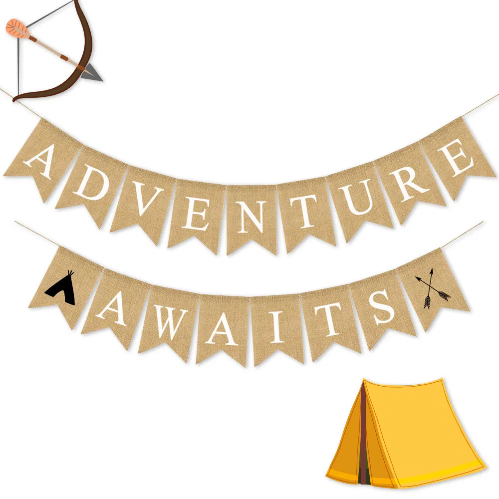 Retirement Adventure Theme Party Decoration Supplies Mabula Flag