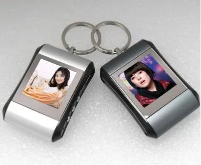 Round Plastic Acrylic Photo Keyring Key Ring