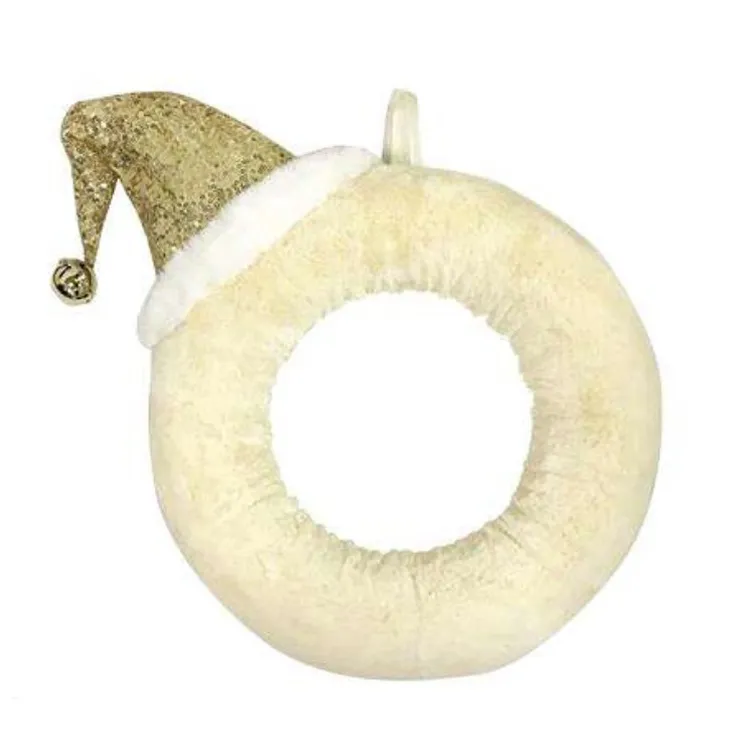 Round Plush Foam Door Wall Decoration Wholesale Christmas Wreath