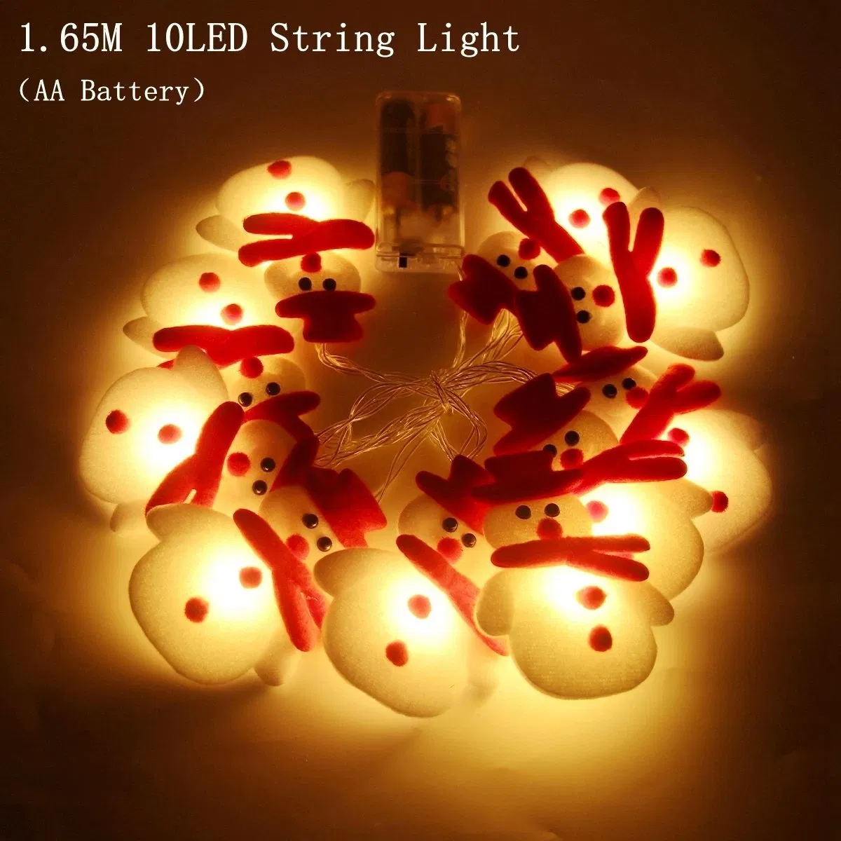 Snowman Christmas Tree LED Garland String Light Merry Christmas Decorations for Home Cristmas Ornament Xmas Navidad Gifts