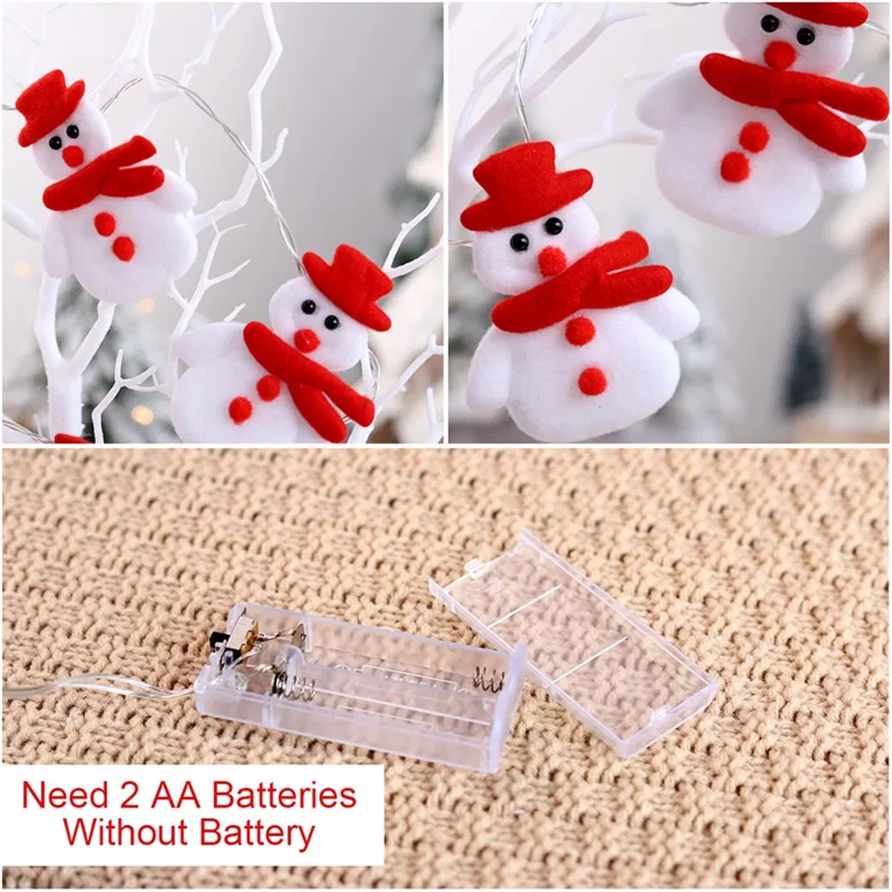 Snowman Christmas Tree LED Garland String Light Merry Christmas Decorations for Home Cristmas Ornament Xmas Navidad Gifts