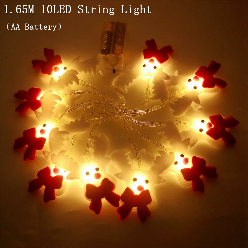 Snowman Christmas Tree LED Garland String Light Merry Christmas Decorations for Home Cristmas Ornament Xmas Navidad Gifts