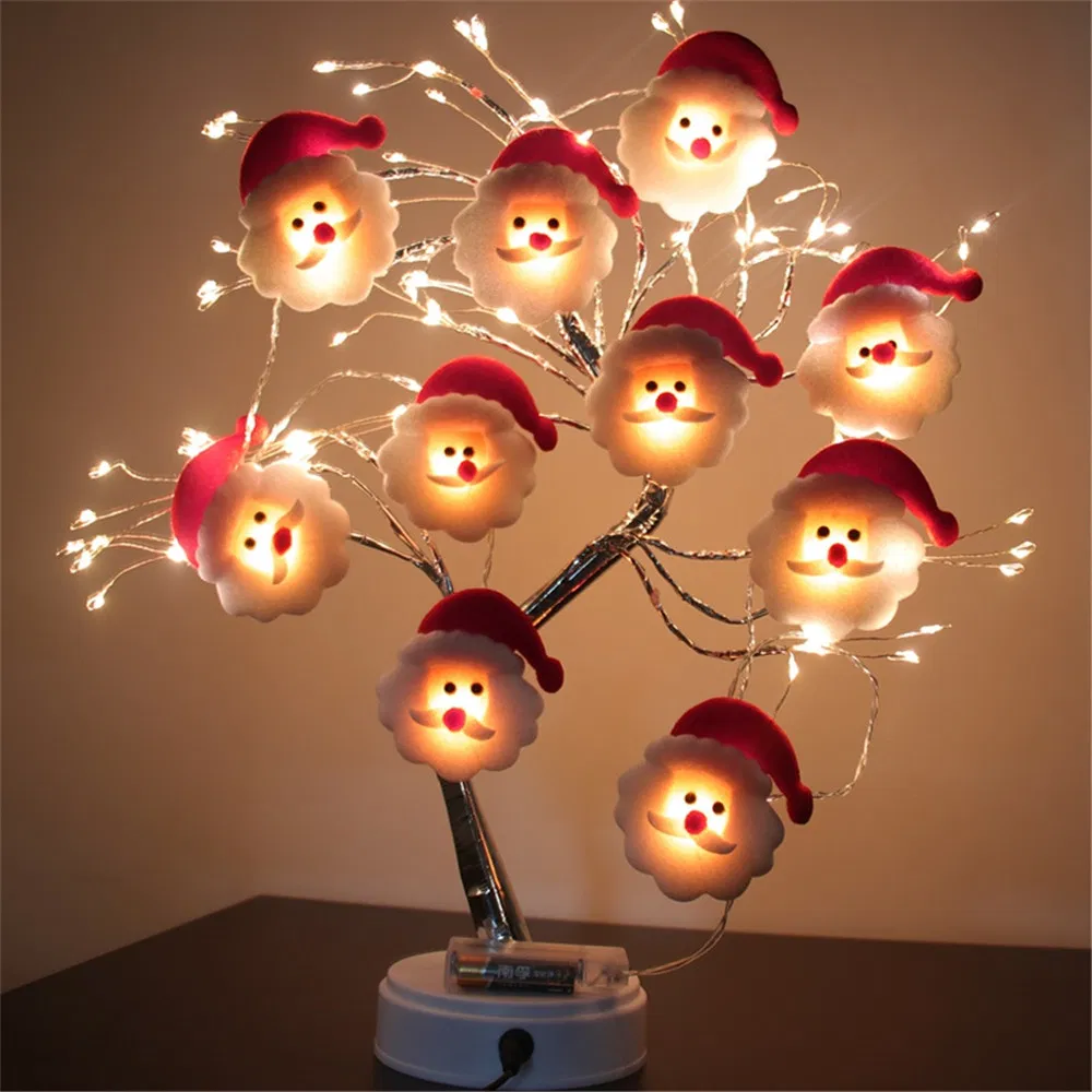 Snowman Christmas Tree LED Garland String Light Merry Christmas Decorations for Home Cristmas Ornament Xmas Navidad Gifts