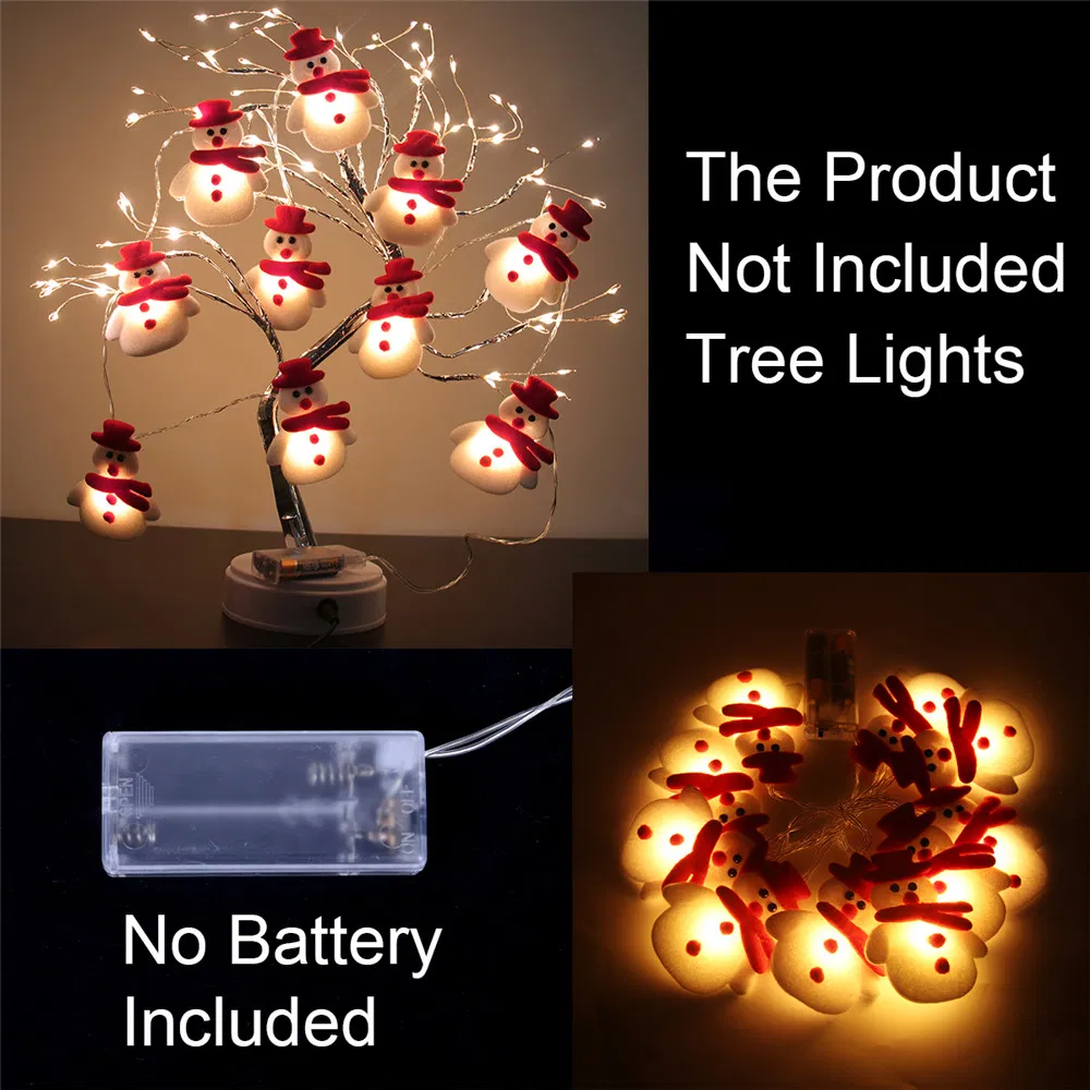 Snowman Christmas Tree LED Garland String Light Merry Christmas Decorations for Home Cristmas Ornament Xmas Navidad Gifts