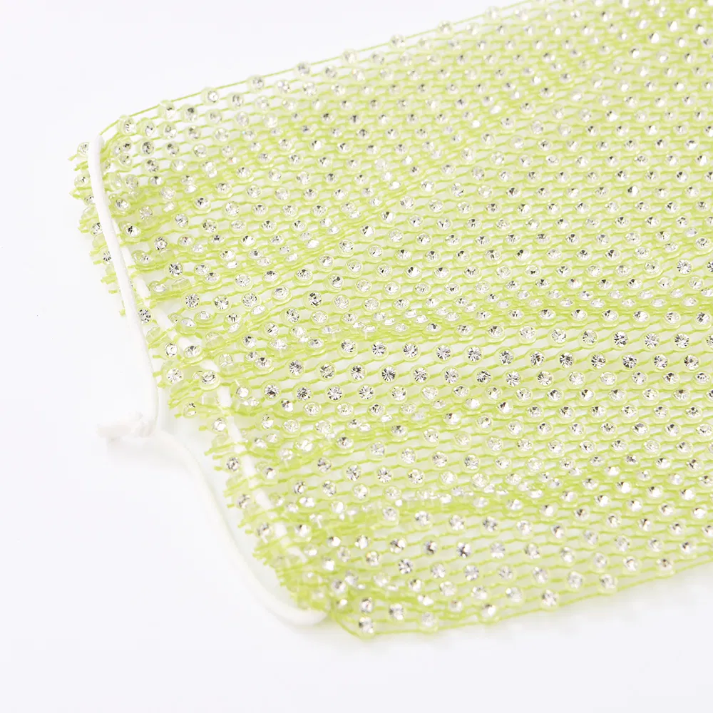 Sparkly Rhinestones Mesh Mask Crystal Masquerade Party Nightclub Face Masks for Women