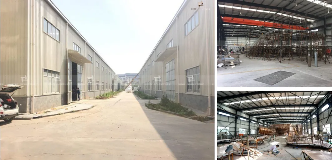 Stainless Steel Reservoir Monument Sculpture with Painted