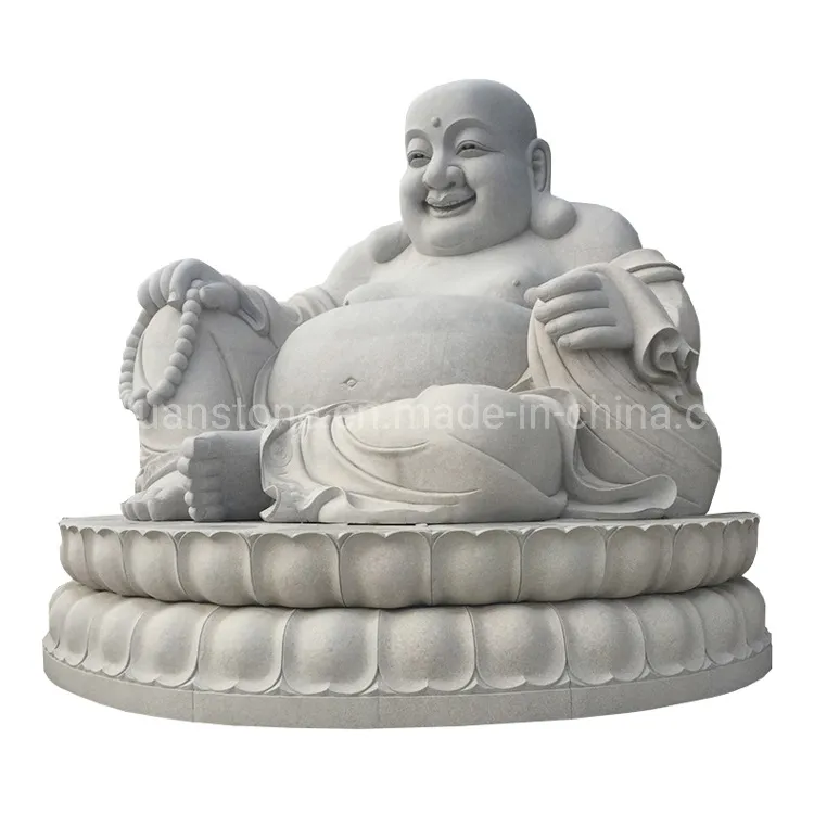 Stone Cast Buddha Statue Mold Giant Solid Granite Laughing Buddha Statue