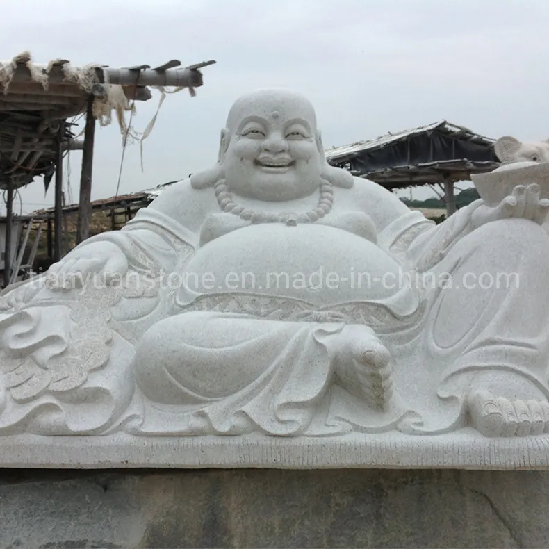Stone Cast Buddha Statue Mold Giant Solid Granite Laughing Buddha Statue