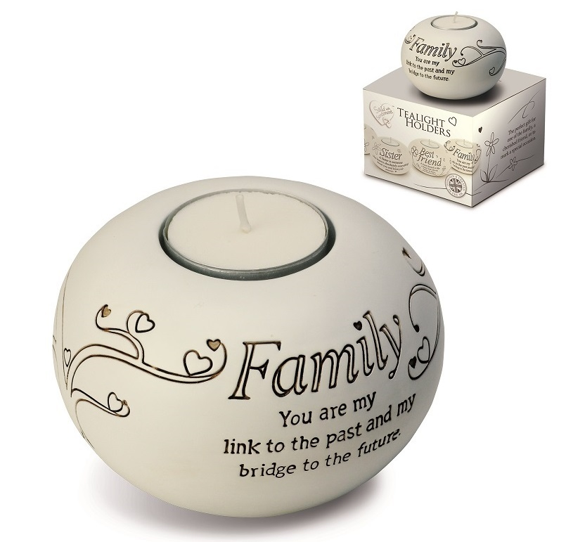 Tea Lights with Sculpted Wordings