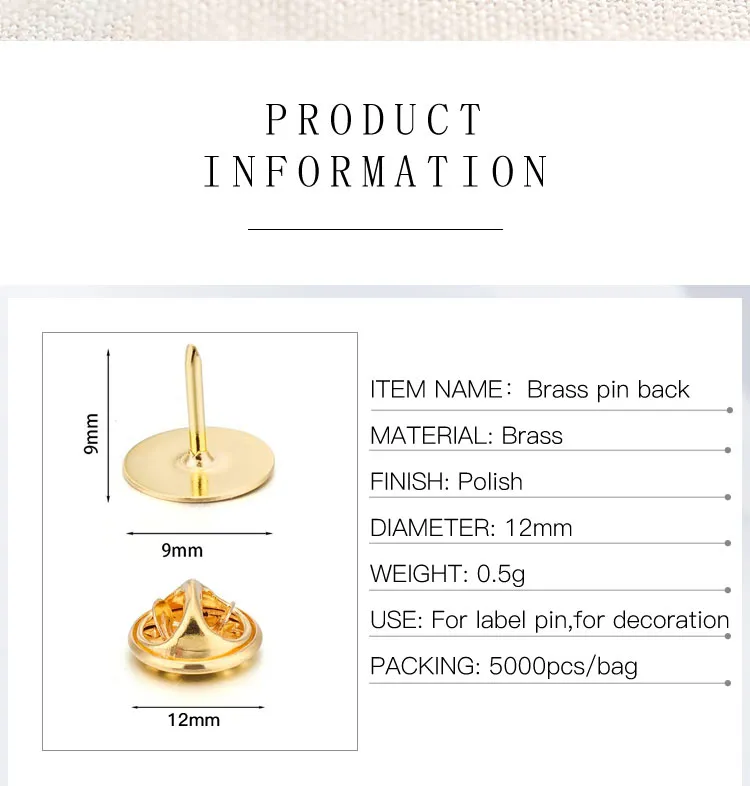 Tie Tacks and Clutch Backs Set Tie Tacks Blank Pins Butterfly Clutch Pin Backs Locking Clasps