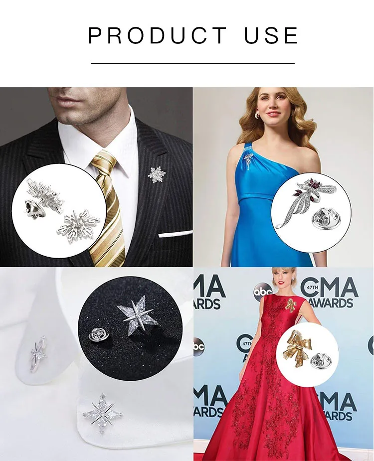 Tie Tacks and Clutch Backs Set Tie Tacks Blank Pins Butterfly Clutch Pin Backs Locking Clasps