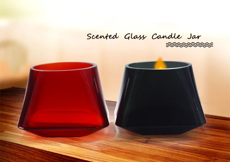 Tiny Pretty Glass Candlestick Holder Glass Candle Cup for Party