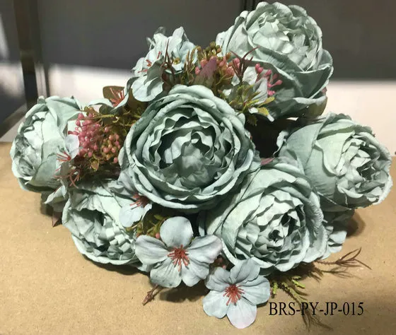 Top Quality Artificial Silk European Big Peony Bouquet Bunch Flower for Home and Wedding Decoration