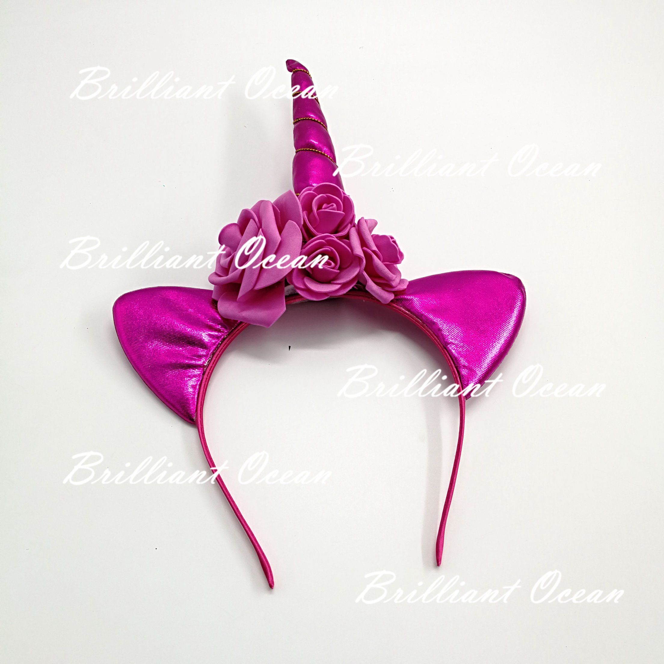 Unicorn Hair Band -Silver Gold Rosy- Unicorn Gift for Girls - Unicorn Headband