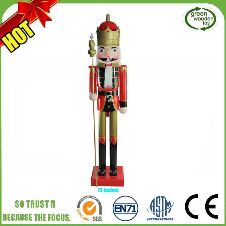 Unpainted Mini Wooden Blank Adult Nutcracker Ornaments Craft Models Statues Dolls Toys Supplies From China Factory