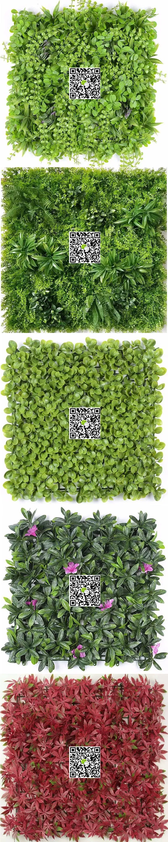 UV Protected Artificial Boxwood Fence Vertical Garden Green Wall IVY Leaf