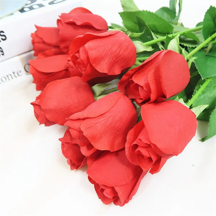 Wedding Decoration Everyday Occasion Real Touch Rose Artificial Flower Home Decorative