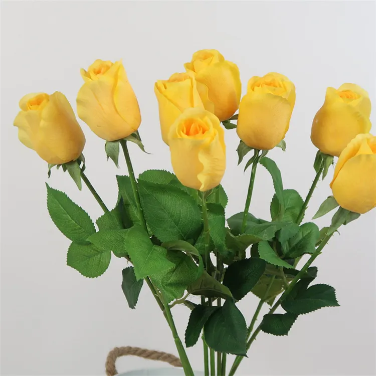 Wedding Decoration Everyday Occasion Real Touch Rose Artificial Flower Home Decorative