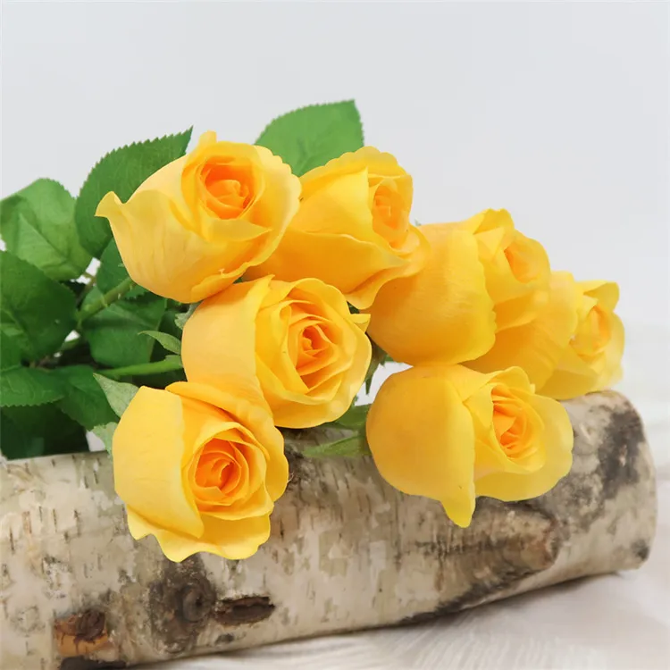 Wedding Decoration Everyday Occasion Real Touch Rose Artificial Flower Home Decorative