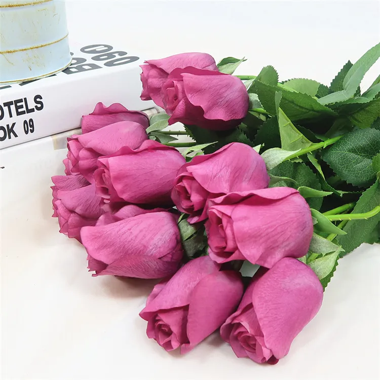 Wedding Decoration Everyday Occasion Real Touch Rose Artificial Flower Home Decorative