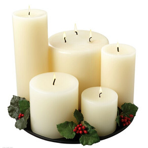 Wedding Favor Gifts White Pillar Candle