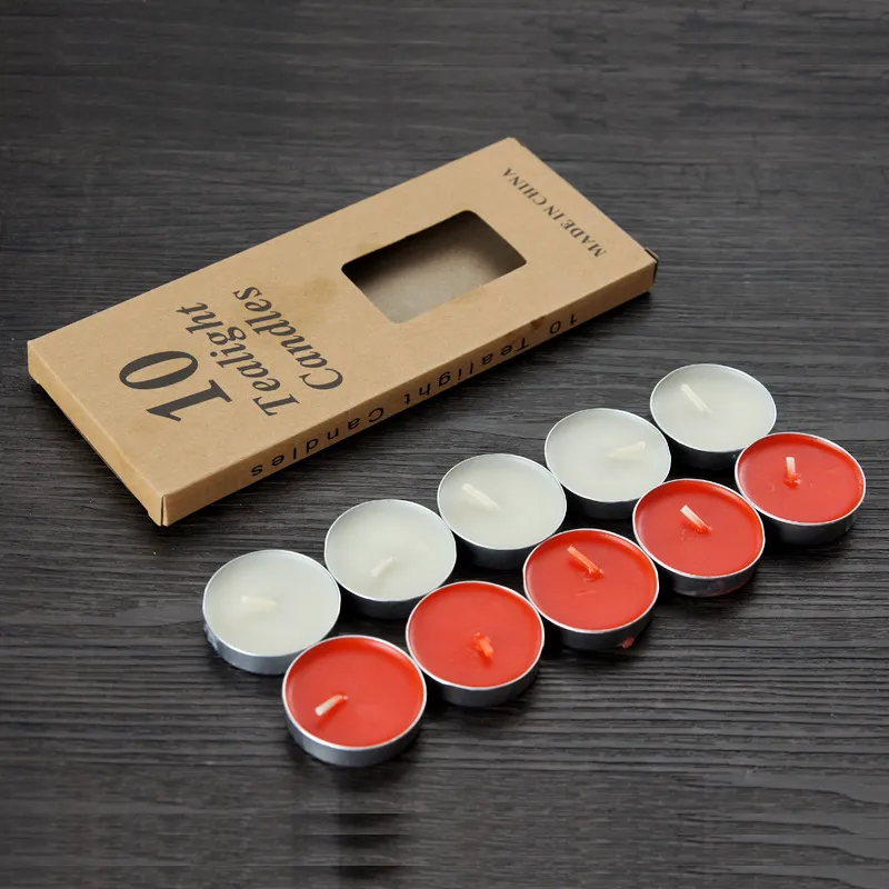 Wedding Favors Candles White Mini Tea Light Candles in Plastic Bag