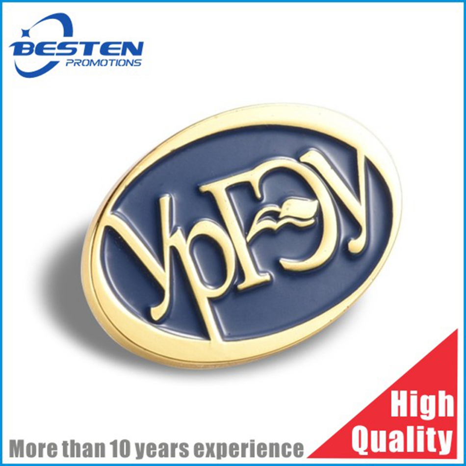 Wholesale Cap Hat Anti Brass Gold Plated Soft Hard Enamel Lapel Pin