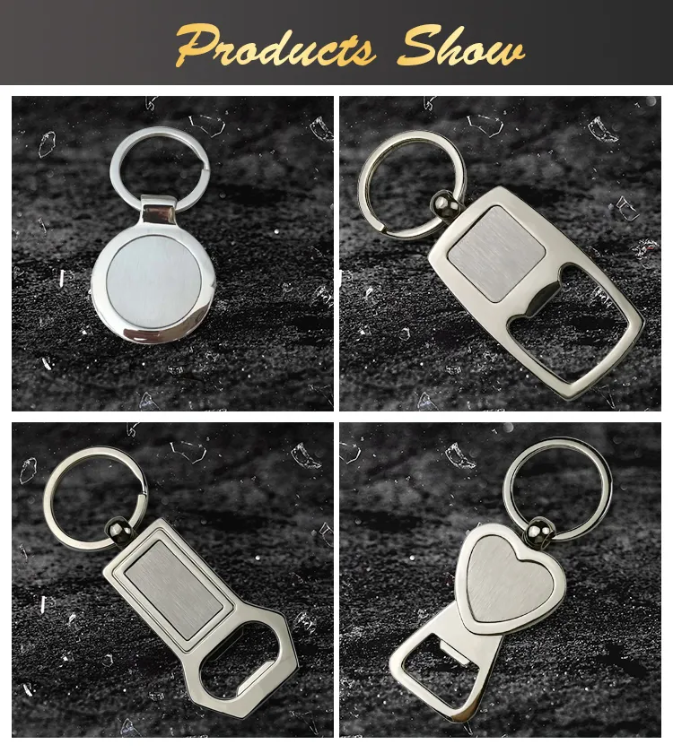 wholesale cheap metal custom logo blank key chain keychain