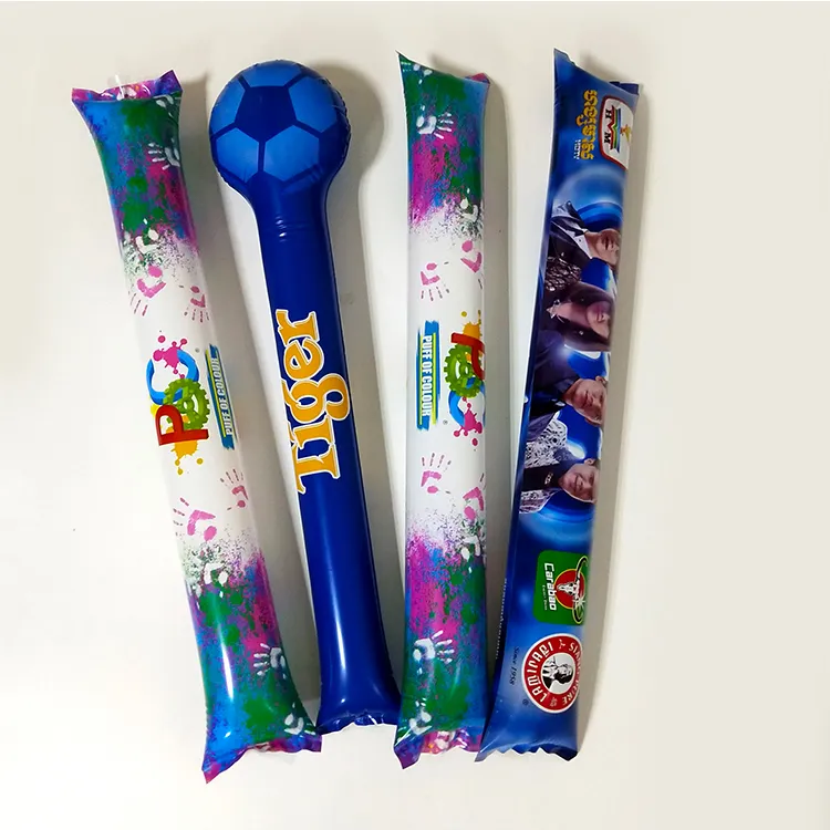 Wholesale Customized Logo Noise Making Balloon Light up Inflatable LED Cheering Stick