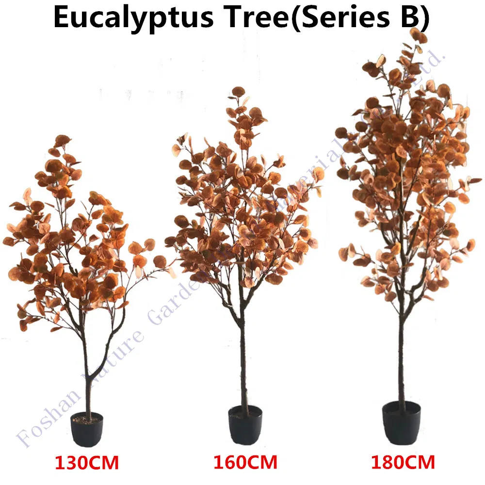 Wholesale Fake Zamioculcas Zamiifolia Potted Trees Artificial Plant Eucalyptus Tree