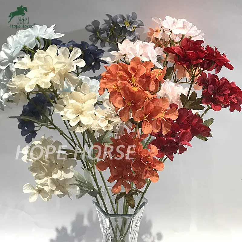 Wholesale Home Wedding Decorations Decorating Artificial Flowers Hydrangea
