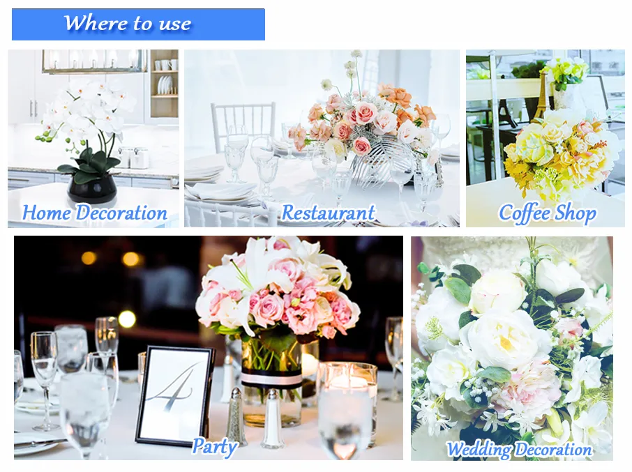Wholesale Home Wedding Decorations Decorating Artificial Flowers Hydrangea