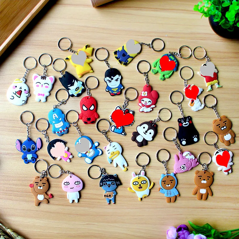 Wholesale in Stock Cute Pikachu Key Chain Custom Anime Character Keychain