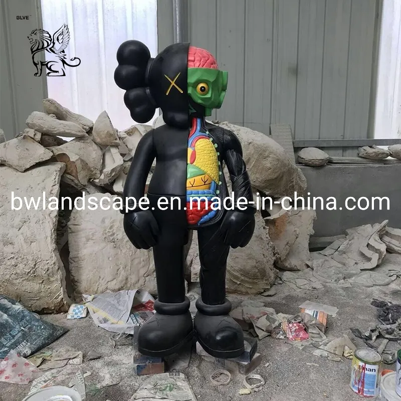 Wholesale Life Size Resin Statue Fiberglass Kaws Sculpture Fsm-05