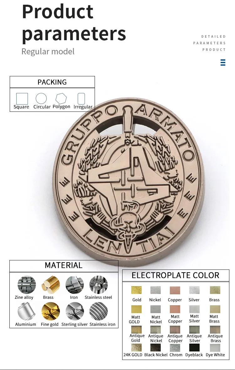 Wholesale Pin for Badge Metal Police Badge with Lapel Pin No Minimum