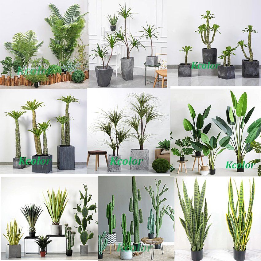 Wholesale Plastic Artificial Monstera Plant Leaves for Home Decoration