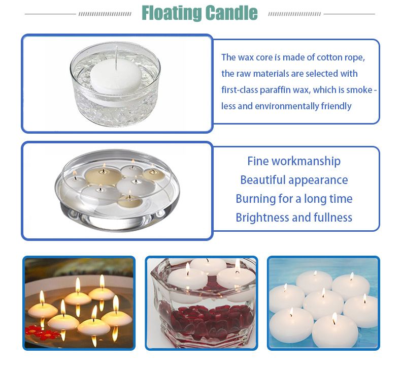 Wholesale Unscented Natural Water Floating Candle