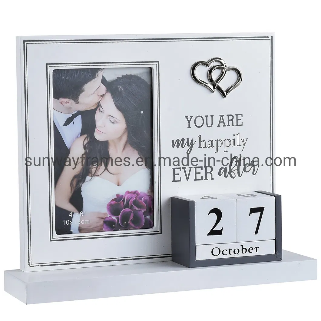 Wooden Frame with Calendar