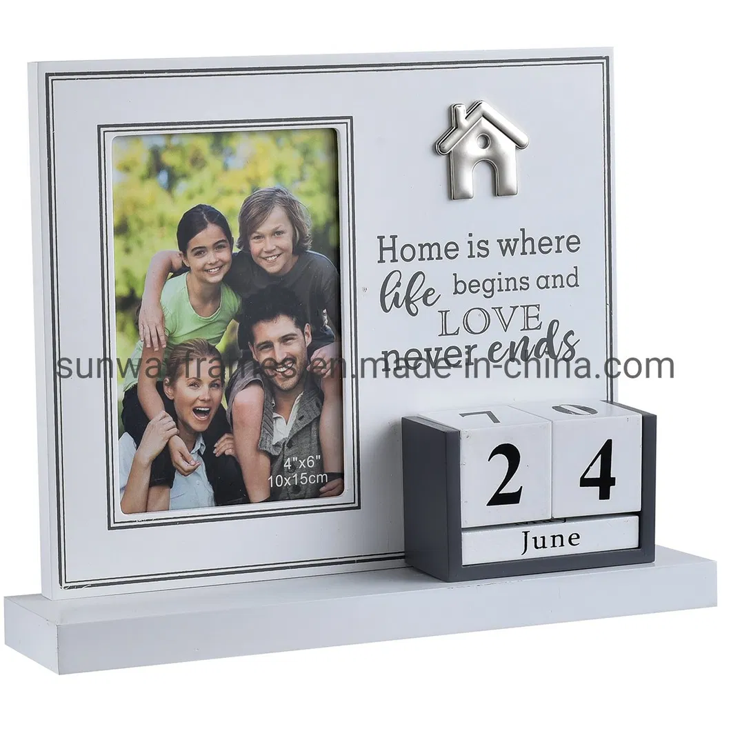 Wooden Frame with Calendar