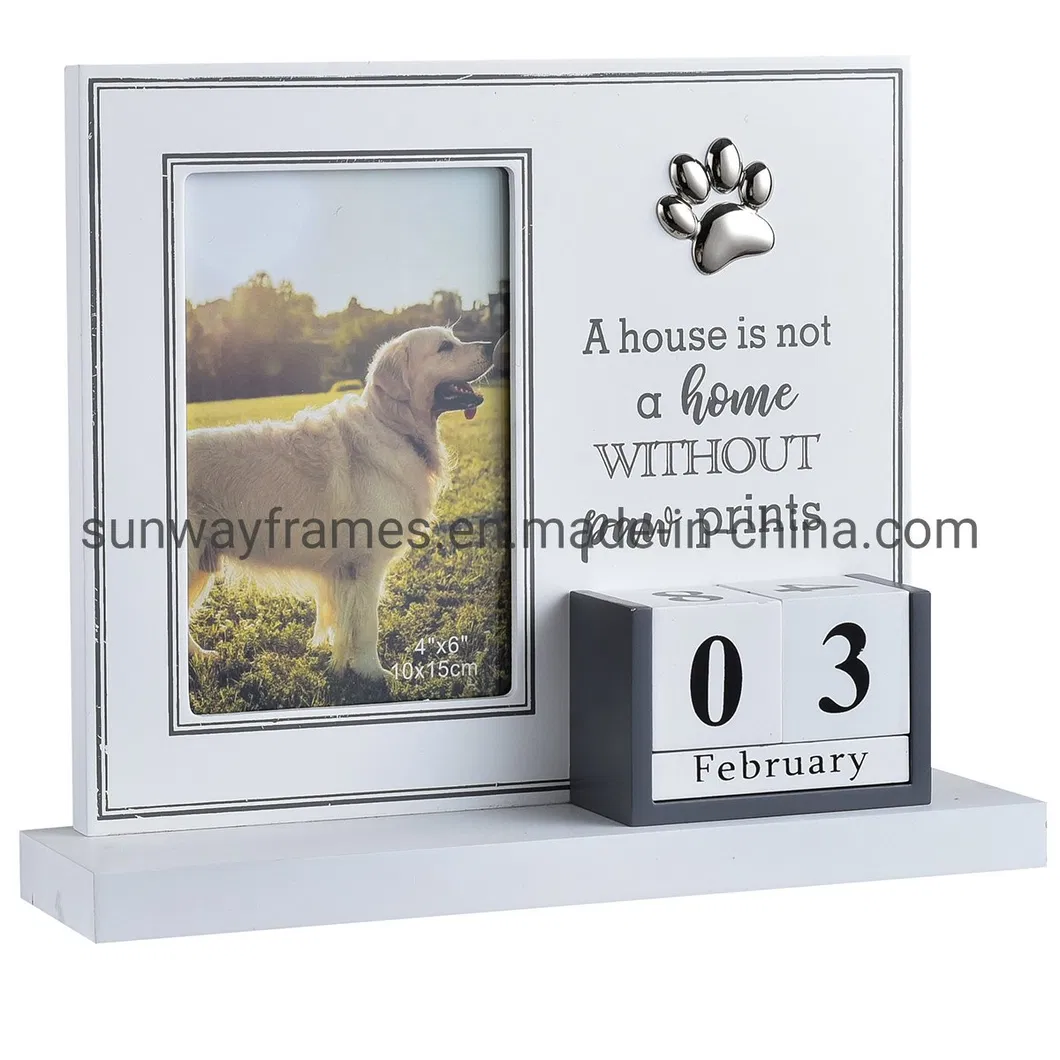 Wooden Frame with Calendar